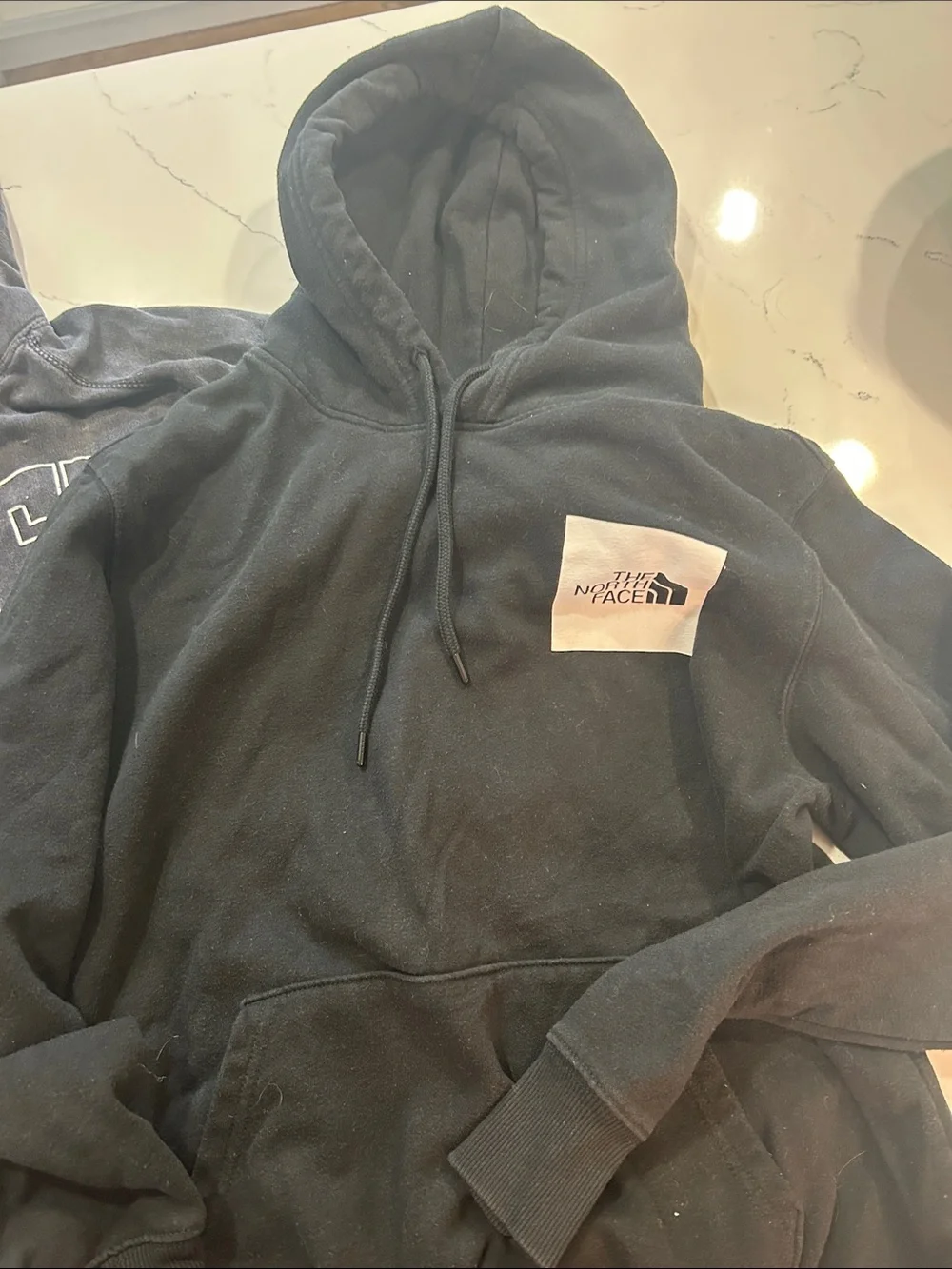 The North Face Men's Black Logo Pullover Hoodie Size Medium